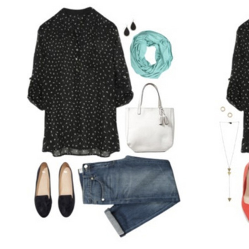 Stitch Fix Sweet Rain Lucio Confetti Print Blouse